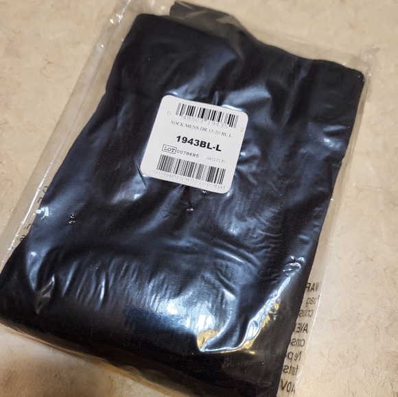 Men's Microfiber Dress Socks with moderate graduated compression Large Black - Picture 8 of 14